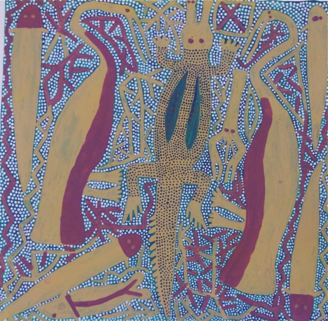 Sambo Barra Barra, Crocodile and Waters Birds , 1993