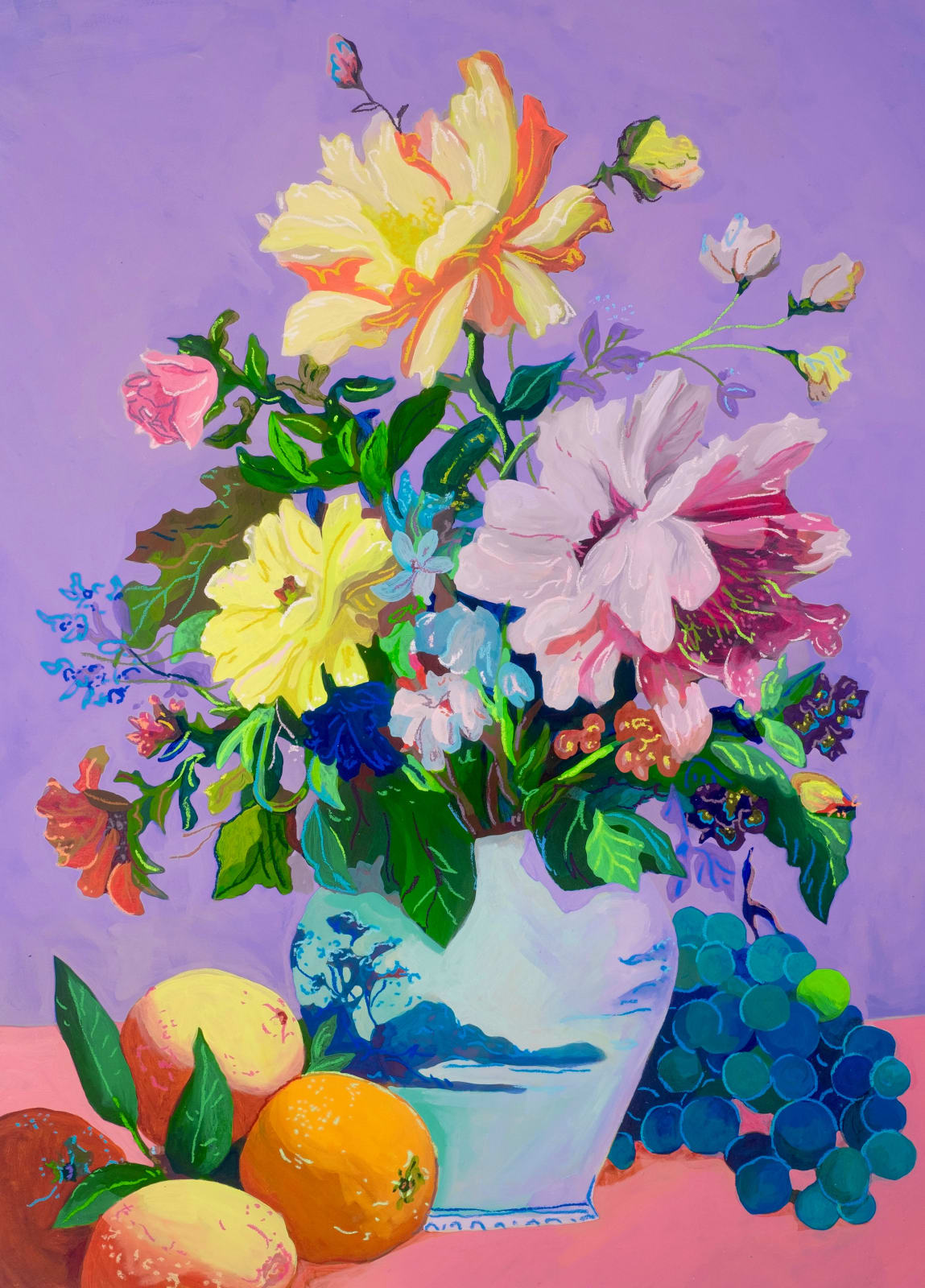 John Holcomb, Orange Floral , 2024