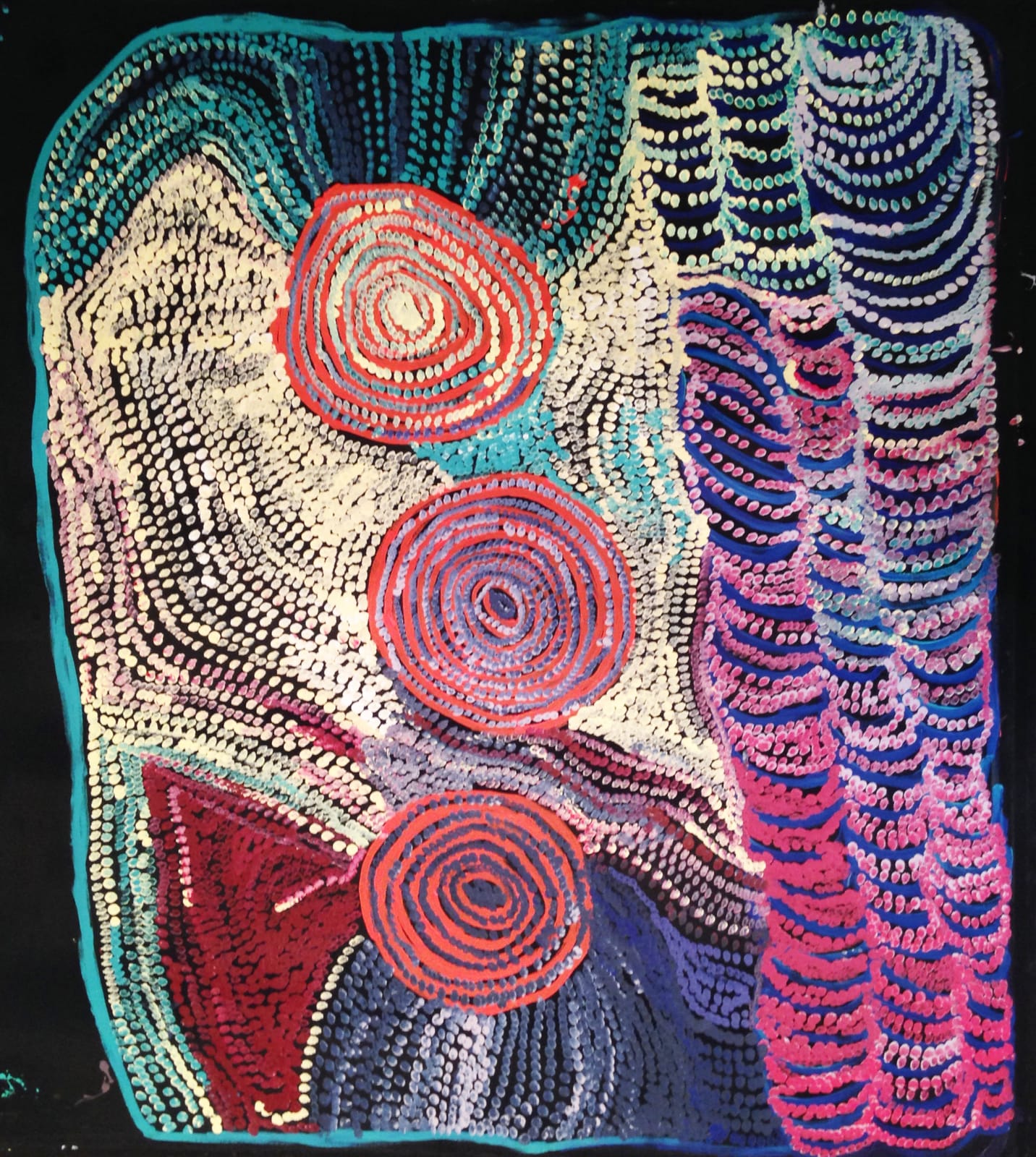 Nyarapayi Giles, Warmurrungu - Three Circles, 2016