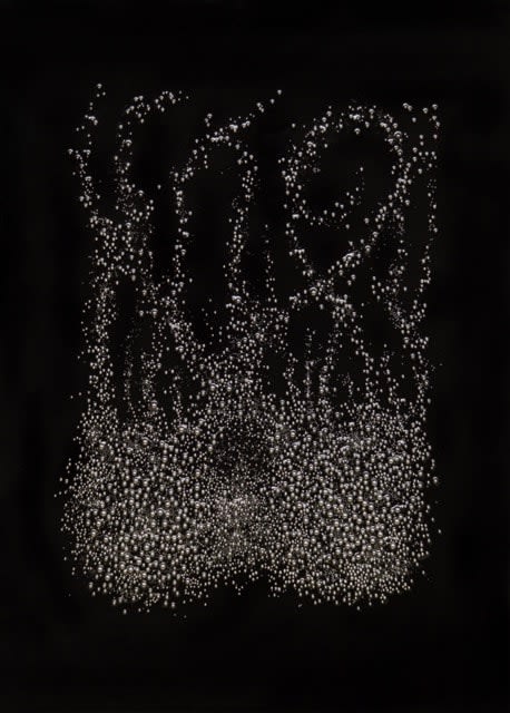 Jason Shulman, Slice of Contrail Bubbles (6), 2024