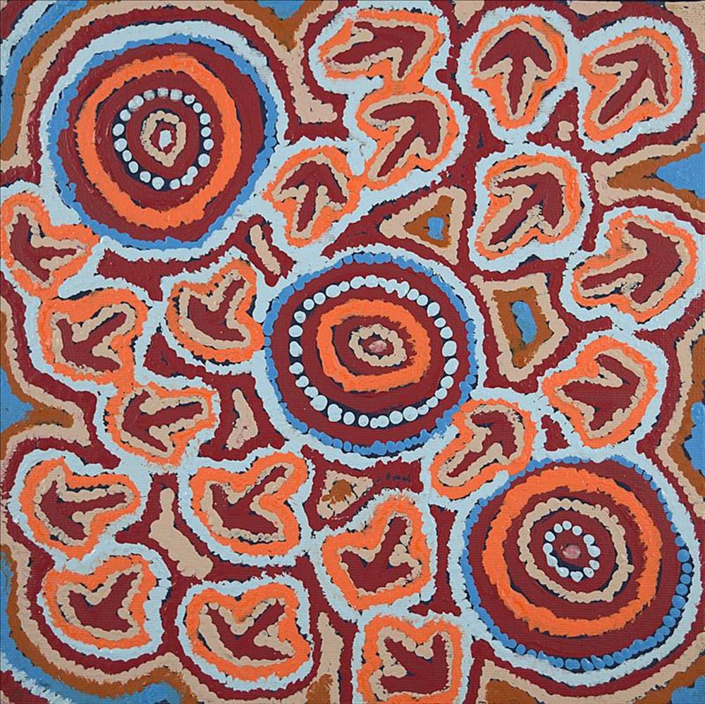 Margaret Nangala Gallagher, Yankirri Jukurrpa (Emu Dreaming) - Ngarlikurlangu