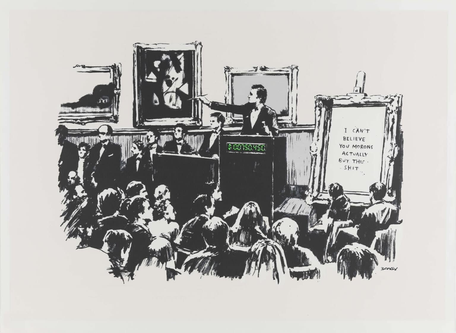 Banksy, Morons, 2007