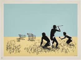 Banksy, Colour Trollies, 2007