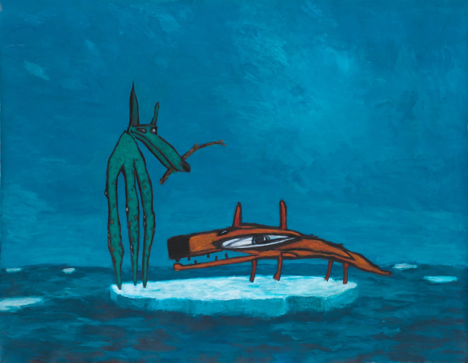 Inal Savchenkov, Лисица на льдине. Начало | Fox on the ice floe. Beginning, 2025