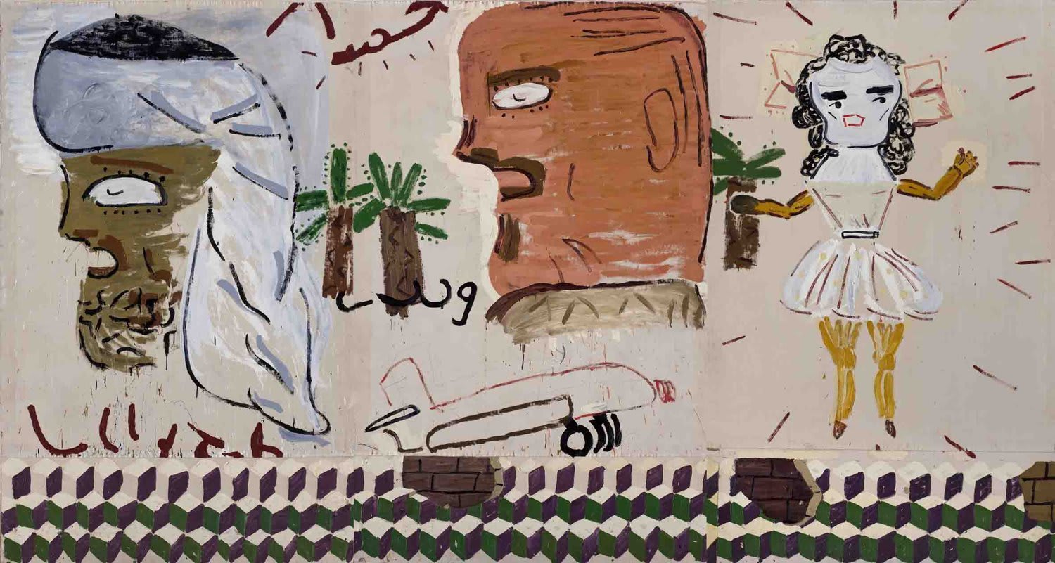 Rose Wylie, Arab and Dancing Girl, 2006