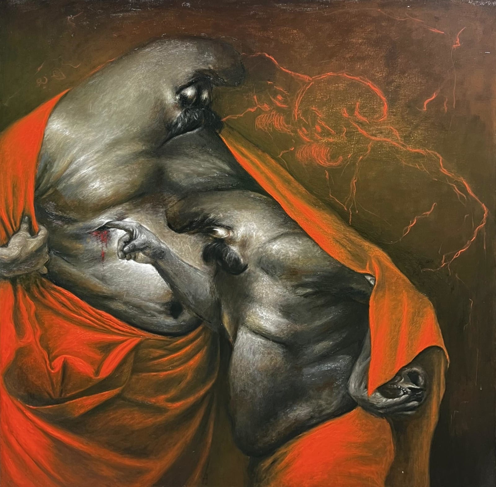 David Ngaji, Patrick after Caravaggio, 2025