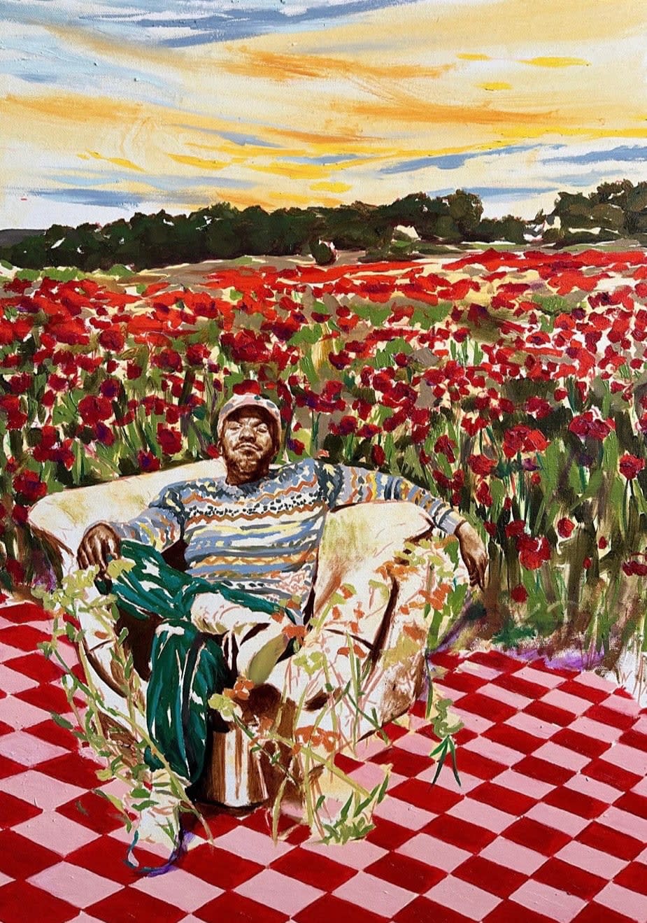 Gideon Okoro, Where the Roses are, 2024