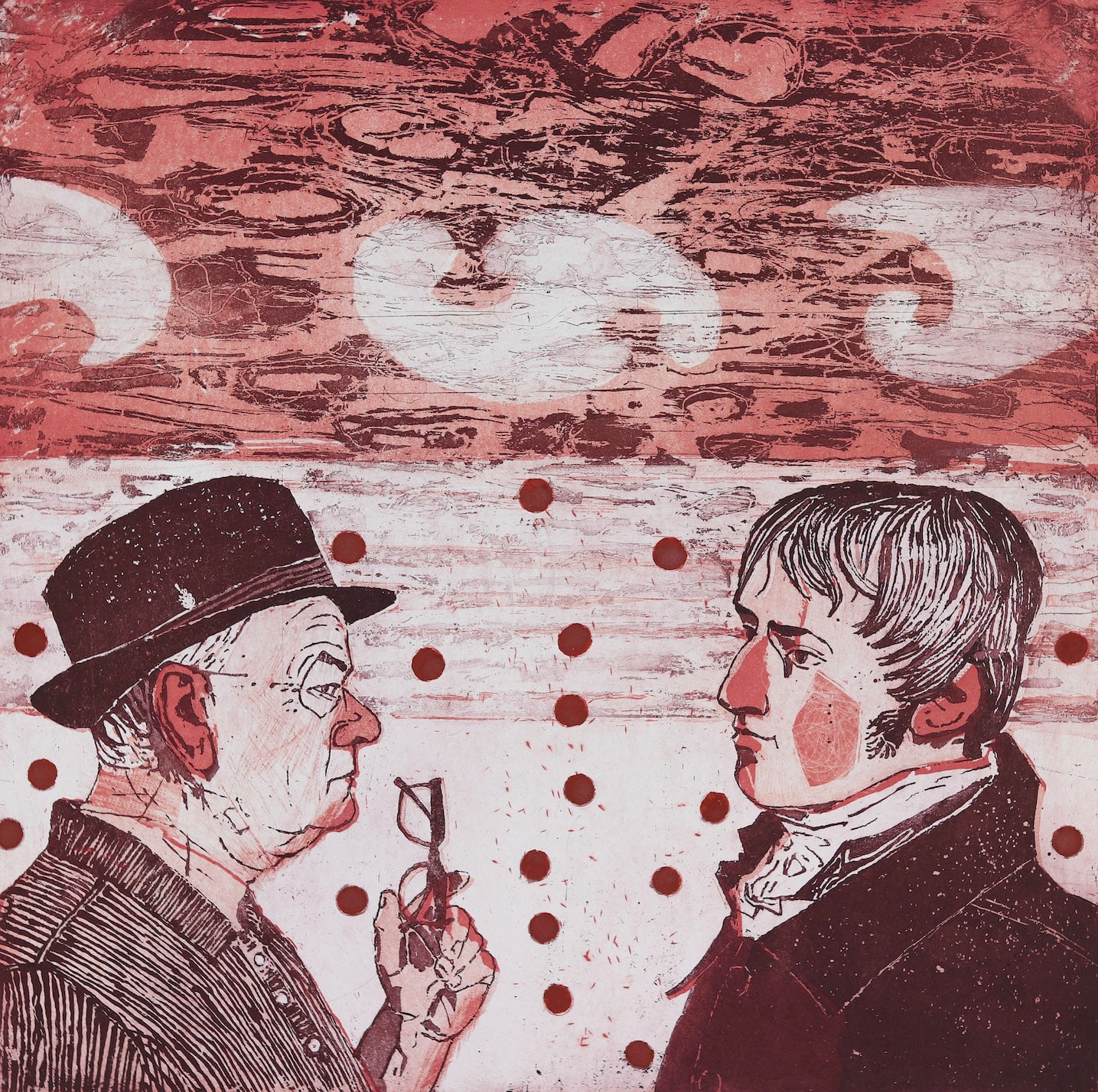 Niall Naessens, An Artist's Converstaion: Self and J.C, 2025