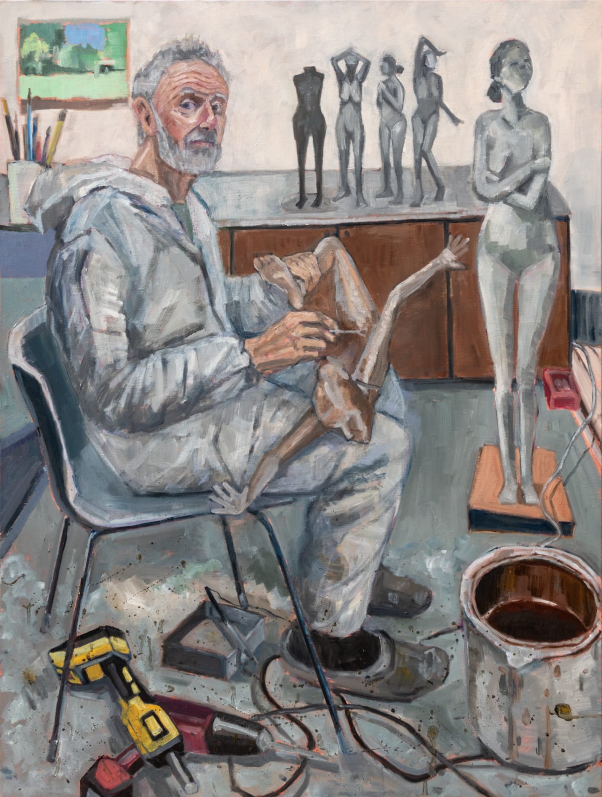 Sahoko Blake ARHA, Rowan in his Studio