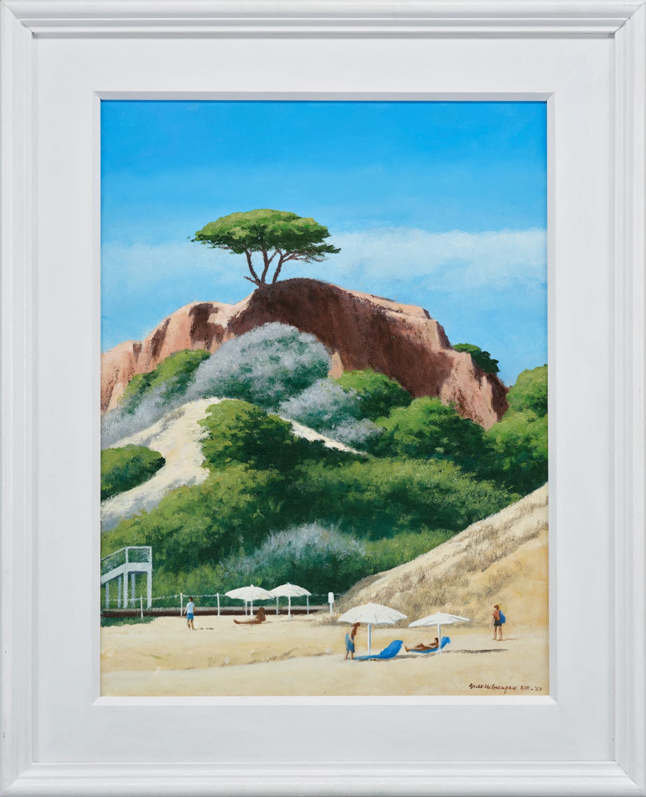 Brett McEntagart RHA, The Red Cliffs of The Algarve, Portugal