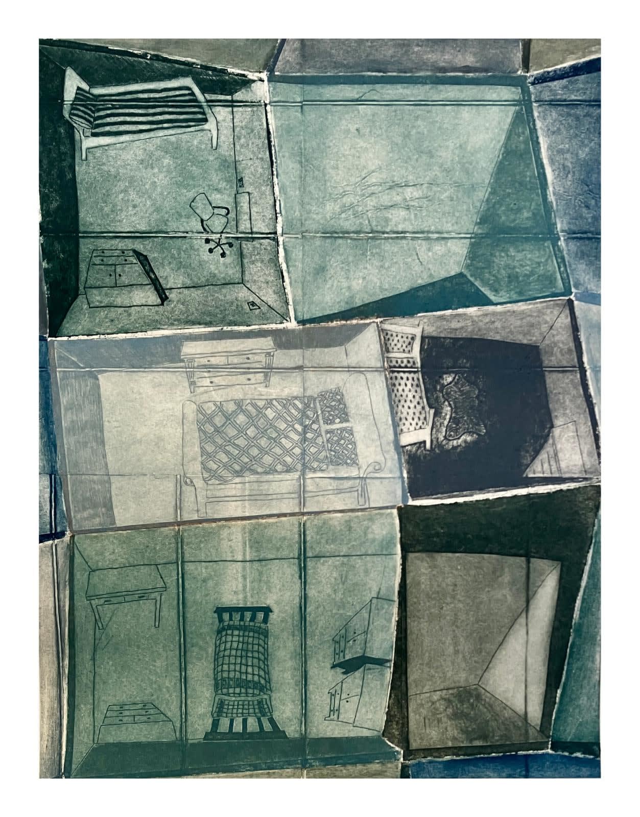Liza Kelly, Four Bedrooms (Blue)