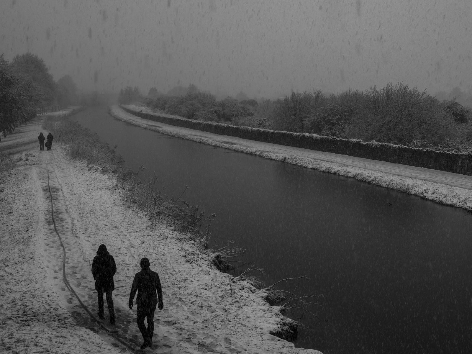 Iollann Ó Murchú, Snowfall on the Royal Canal Way, Dublin