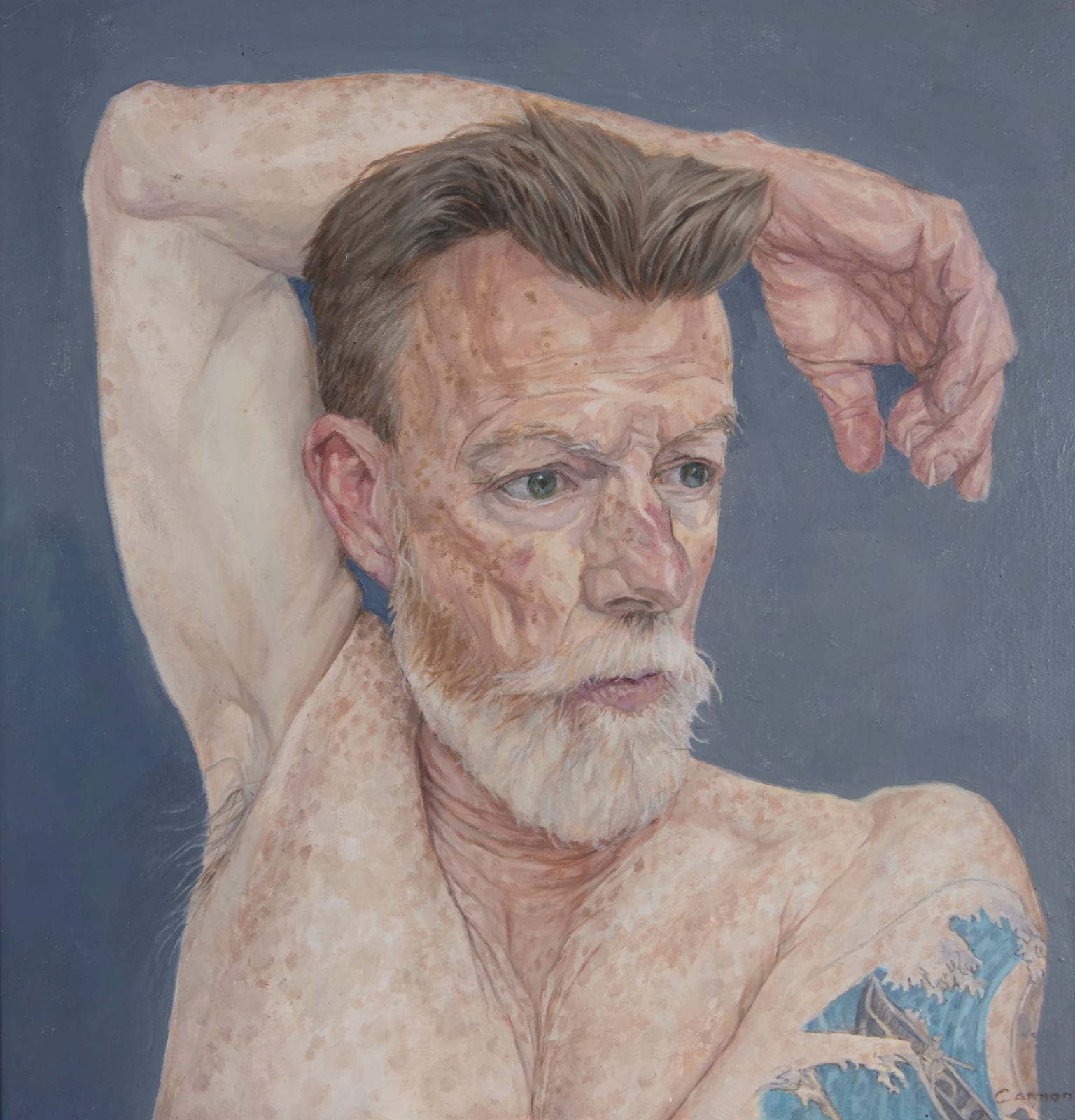 Steve Cannon, Self Portrait with Tattoo