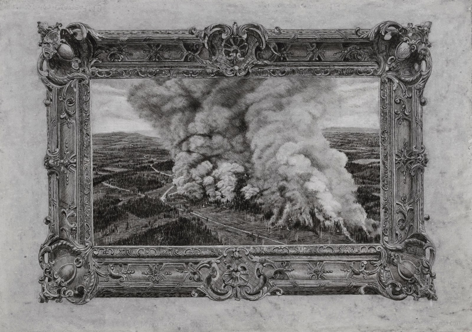 Michael Wann, Vanishing Point Series, Landscape on Fire
