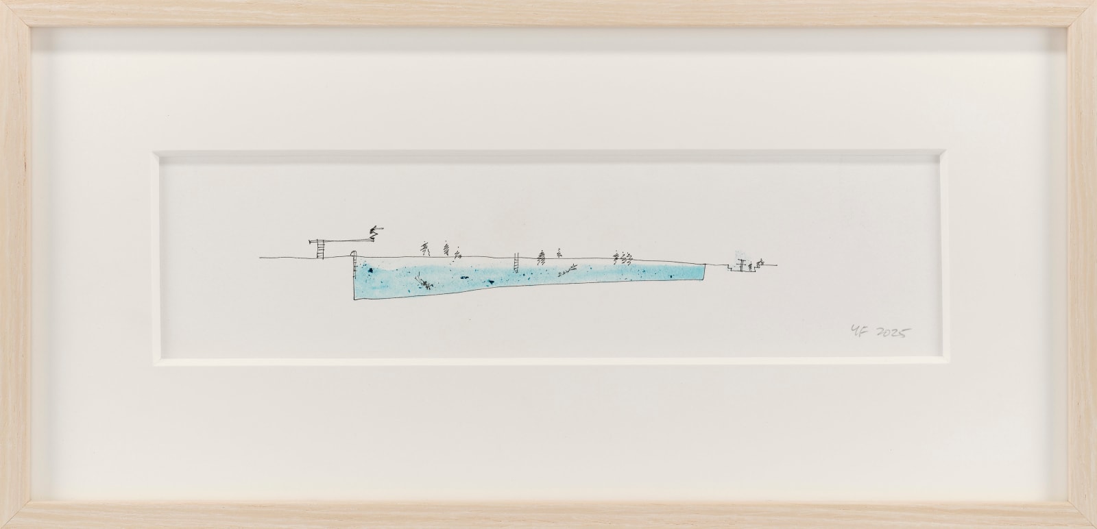 Yvonne Farrell RHA, Summer Day: Tullamore outdoor swimming pool