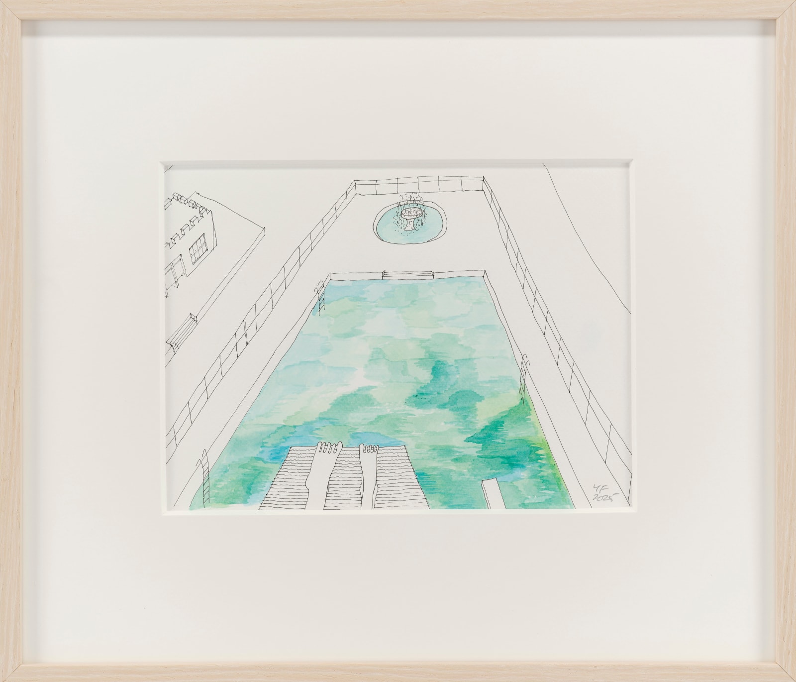 Yvonne Farrell RHA, Childhood Memory: The high diving board, Tullamore pool
