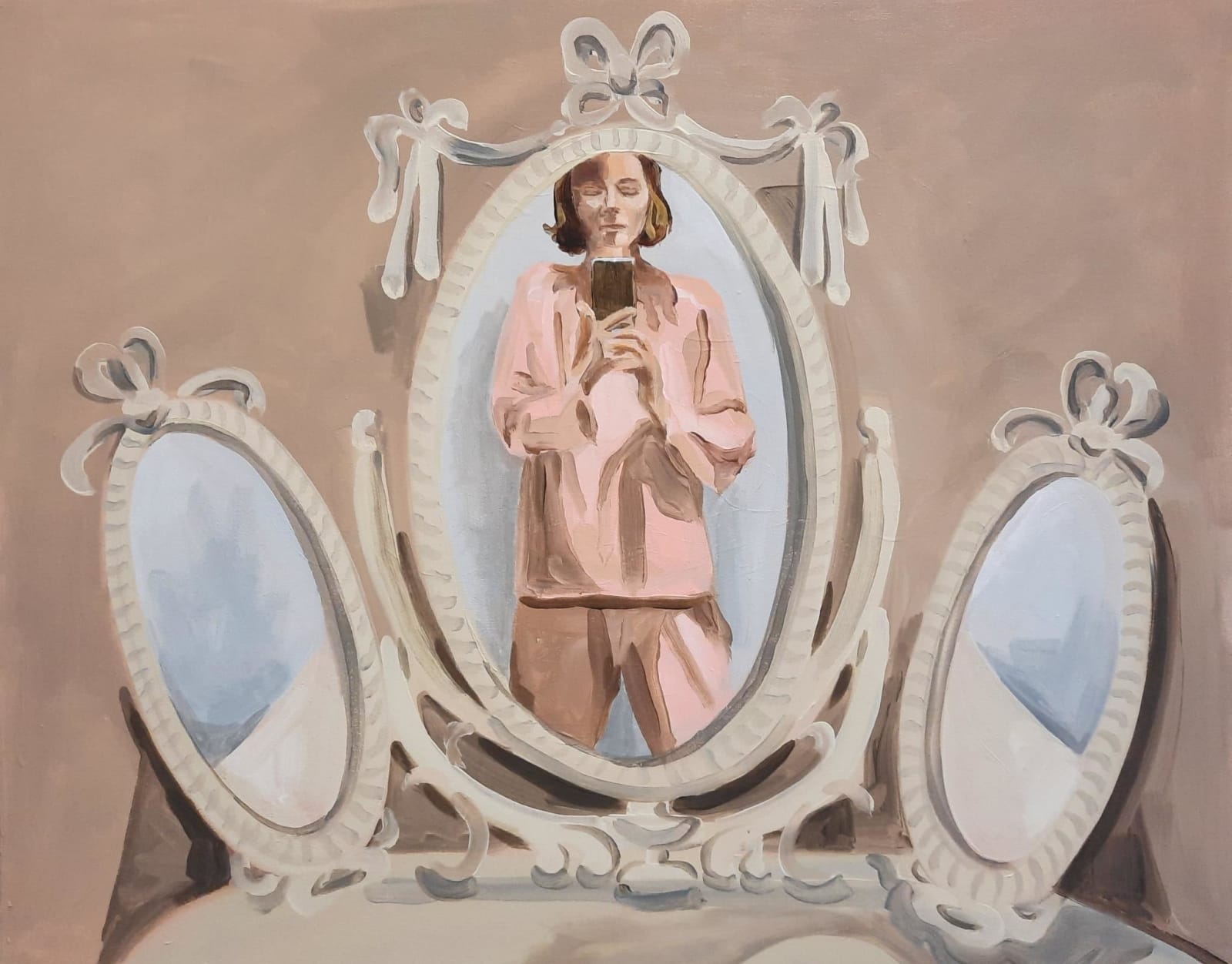 Susan Madert, Self-Portrait in three mirrors