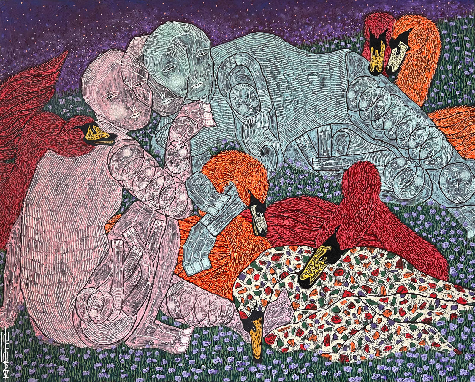 Yool Kim, Soft Lavender Veil, 2025