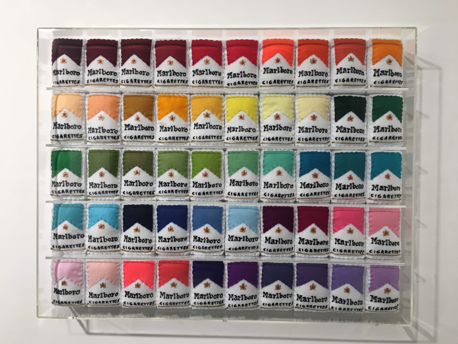 Lucy Sparrow, Smoke The Rainbow, 2017