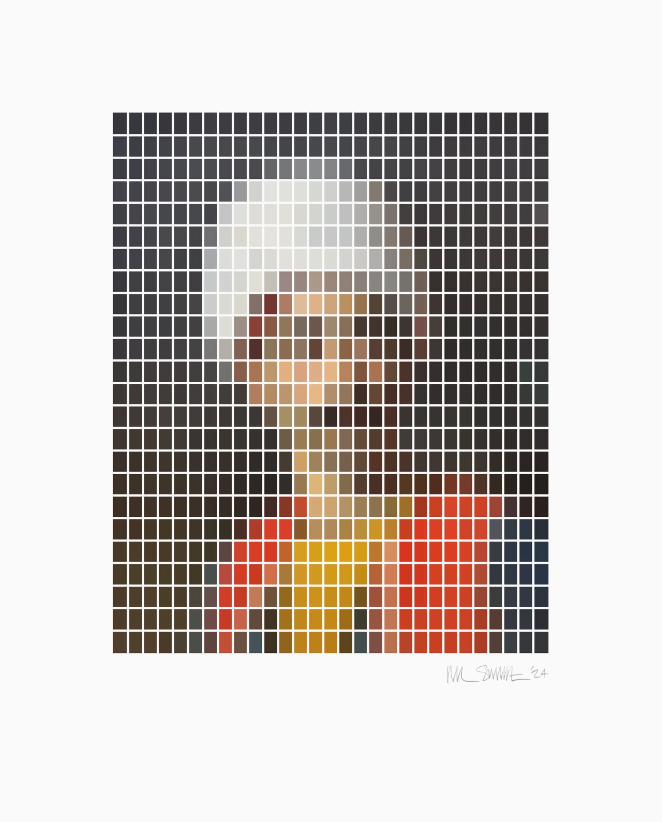 Nick Smith, The Giraffe Keeper - Microchip, 2024