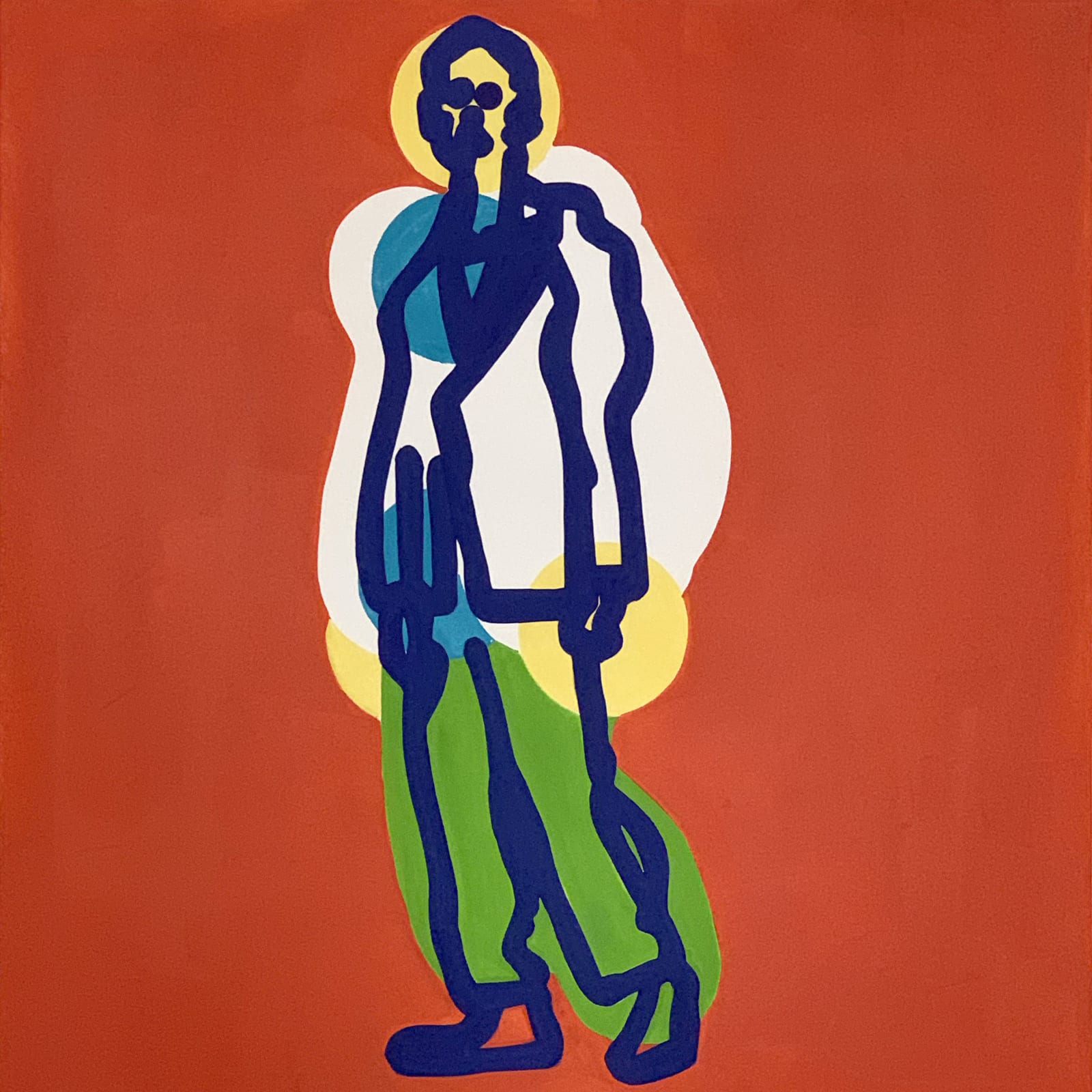 Toby Neilan, Figure on Orange, 2021