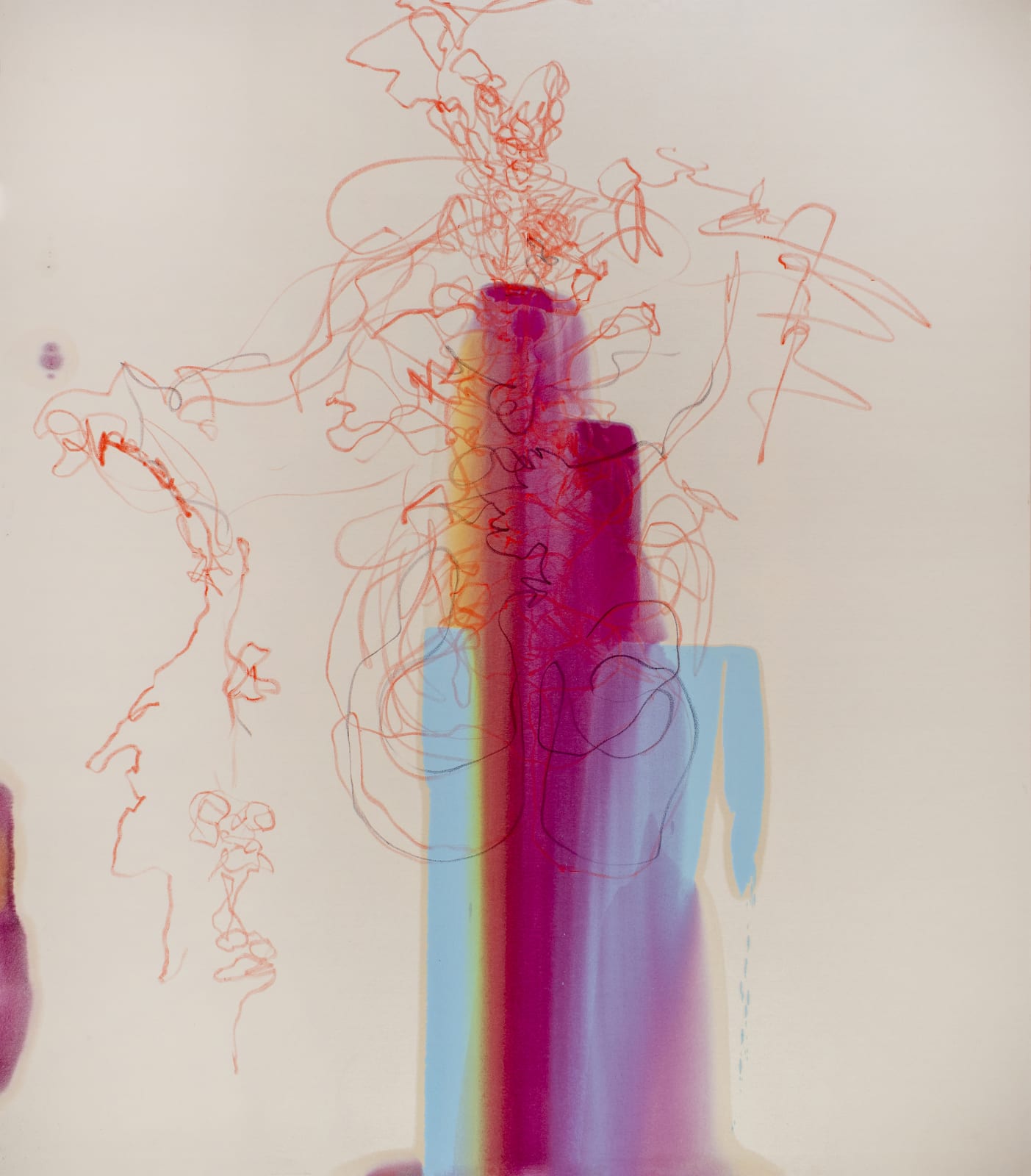 Kate Howe, Naked, without a mirror, I see without looking, without eyes, with force, flex, sag, jolt, breath and sigh. (2) (Part of What is Woman/Self), 2021