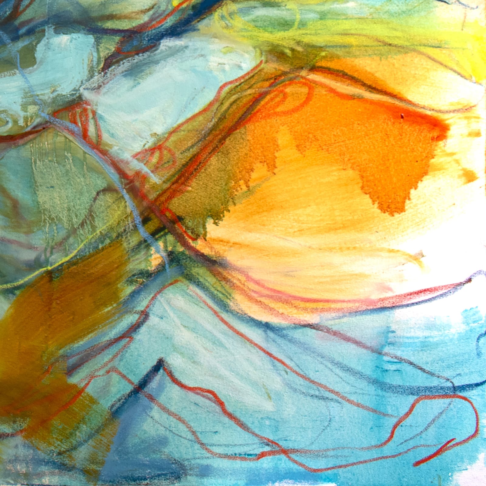 Kate Howe, Heavily Myelinated, I went that way again when I was trying to go the other. Will try again tomorrow (From Love Letters Across 172 Years with JWM Turner), 2021