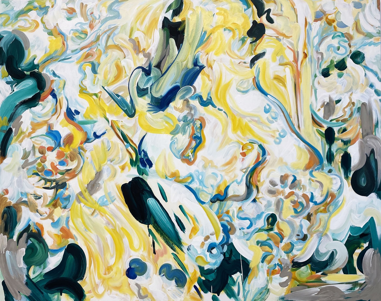 K Blick, The Yellow Scent II / Prometheus Stole the Fire from Zeus and gave it to Animals and not Humans, 2021