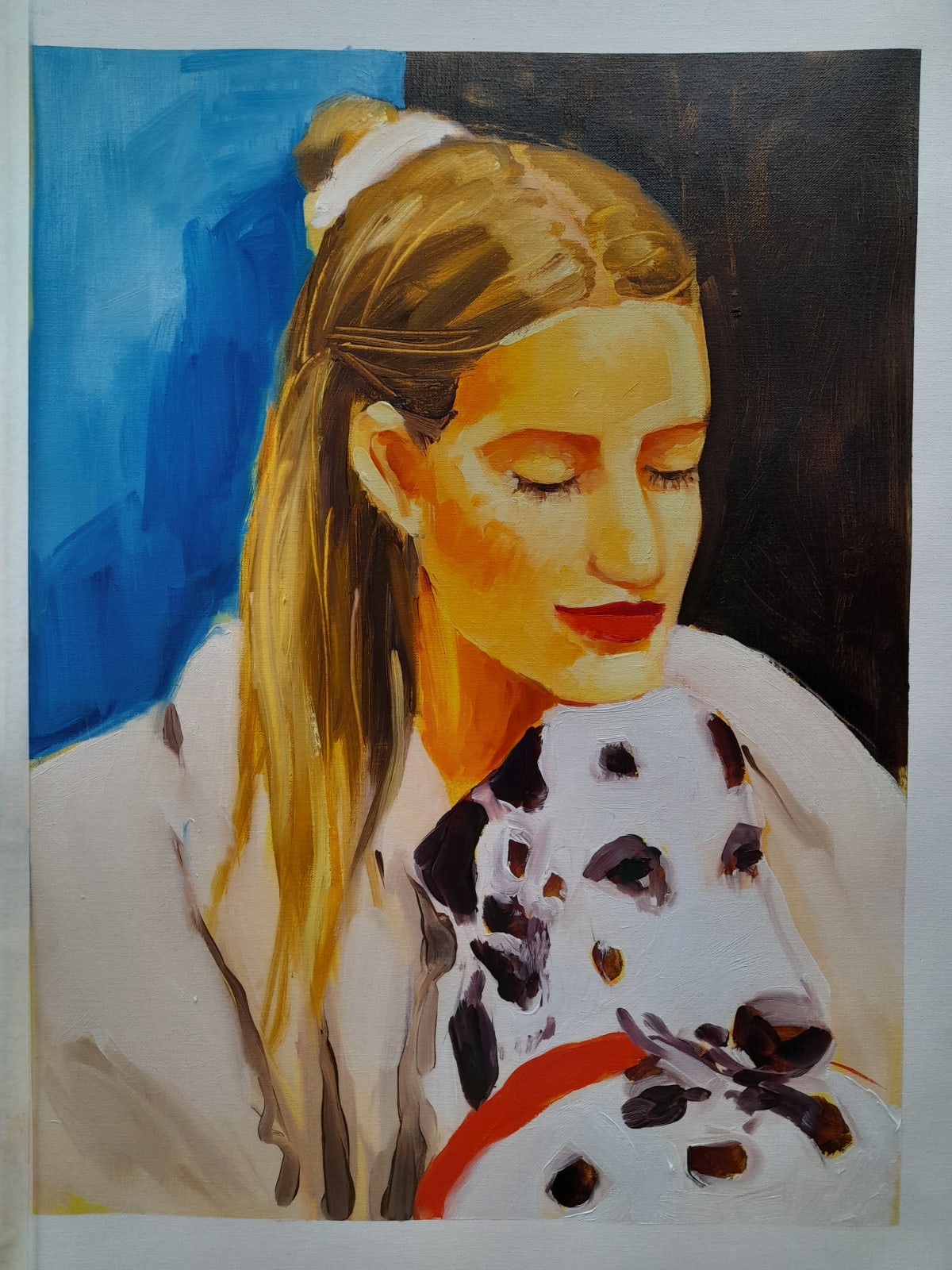 Eugenia Cuellar, Girl with Dalmatian, 2024