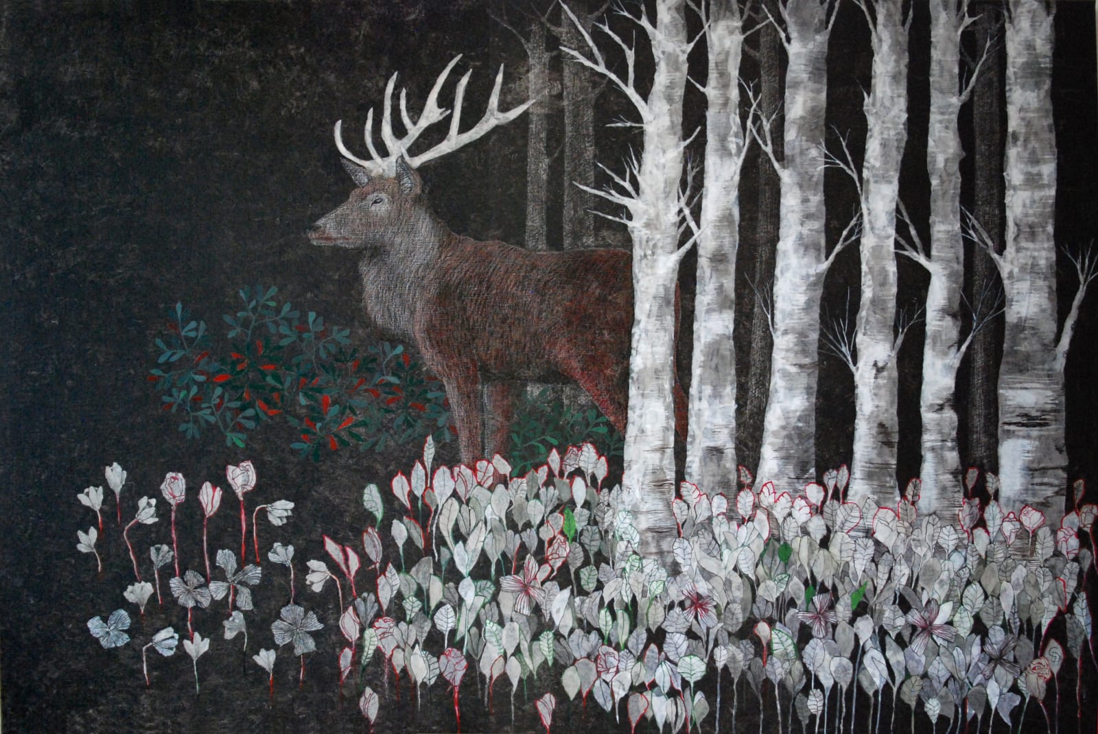 Cécile Duchêne Malissin, Cerf noir/ Black deer , 2017