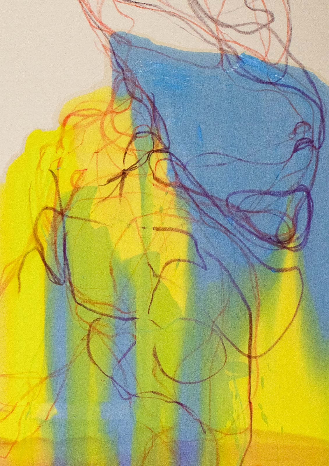 Kate Howe, Naked, without a mirror, I see without looking, without eyes, with force, flex, sag, jolt, breath and sigh (Part of What is Woman/Self), 2021