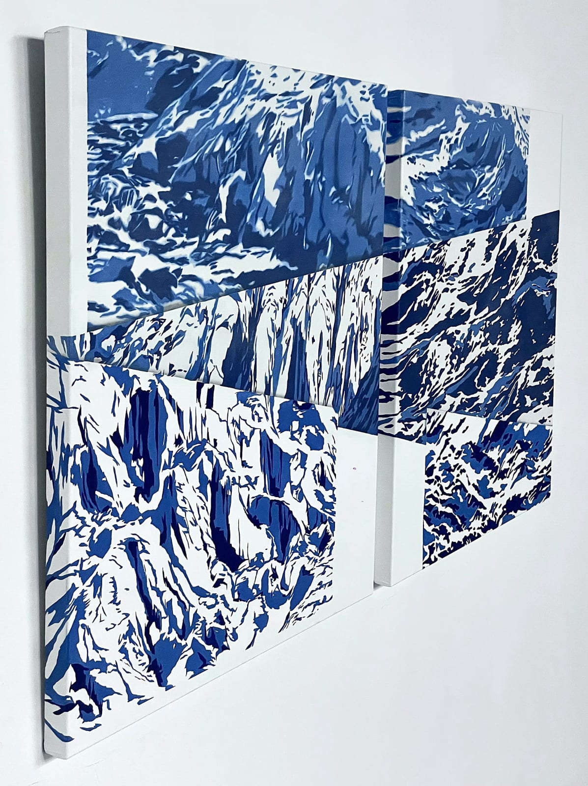 Jovita Majewski, Ice & Water (diptych - 100 x 100 cm each) , 2024