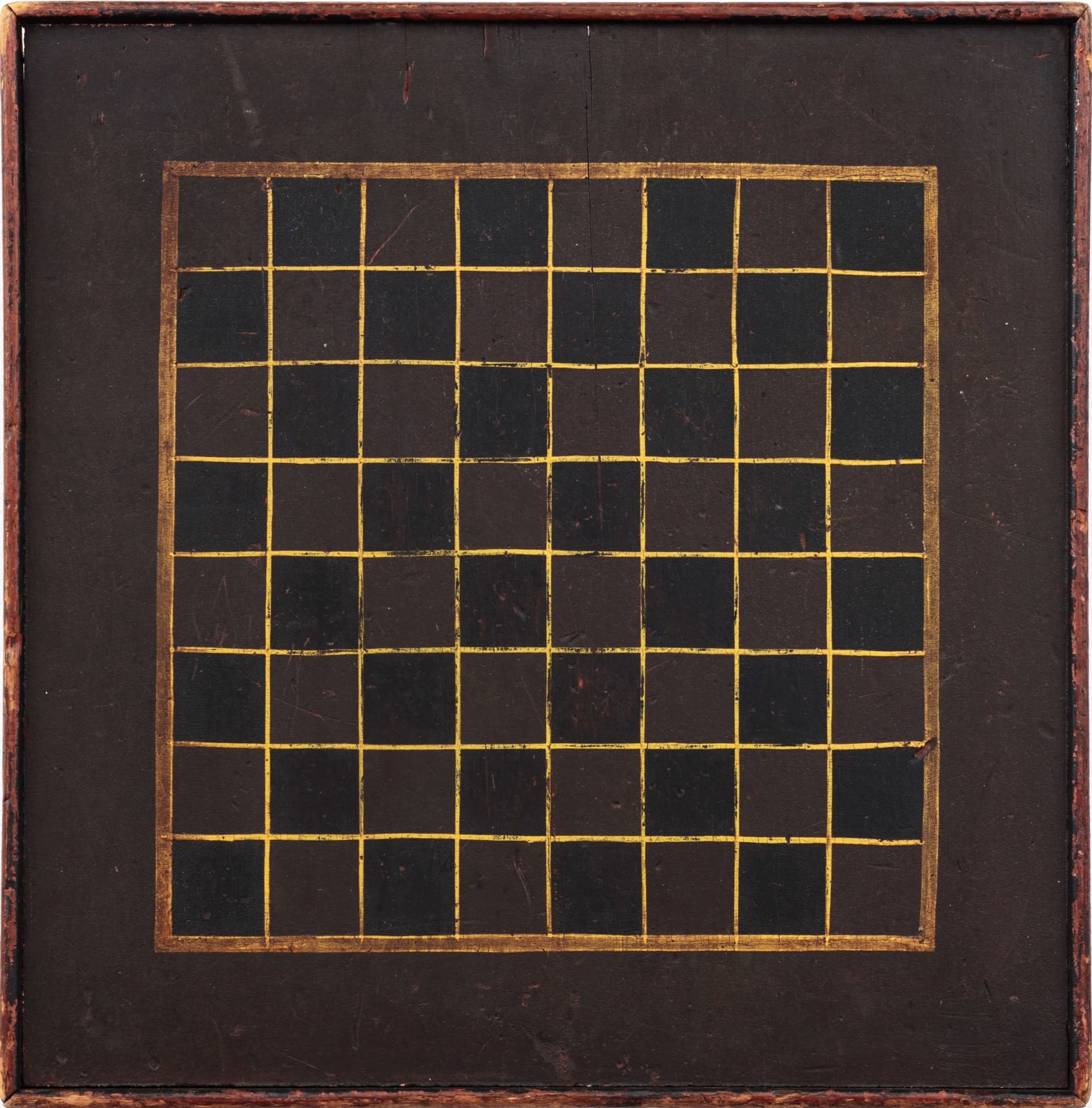 American Unidentified, Checkers Game Board, C. 19th Century