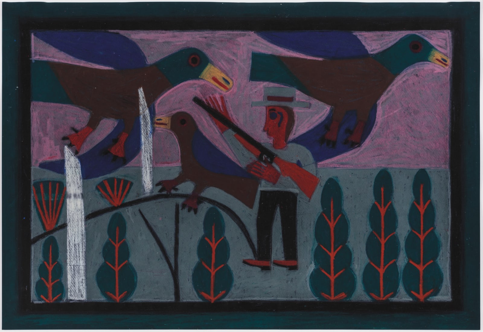 Eddie Arning, Untitled, 1968-1970