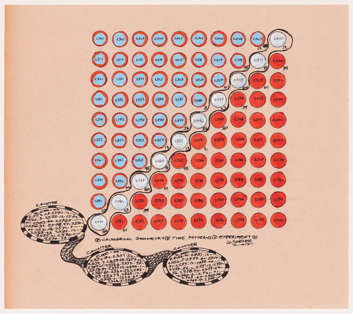 George Widener, Untitled (Calendrical Geometry 003), 2015