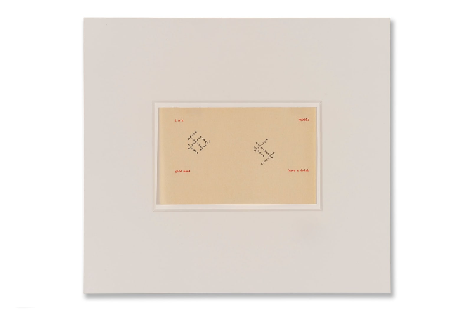 Dom Sylvester HOUÉDARD, 300663 (good meal, have a drink), 1963