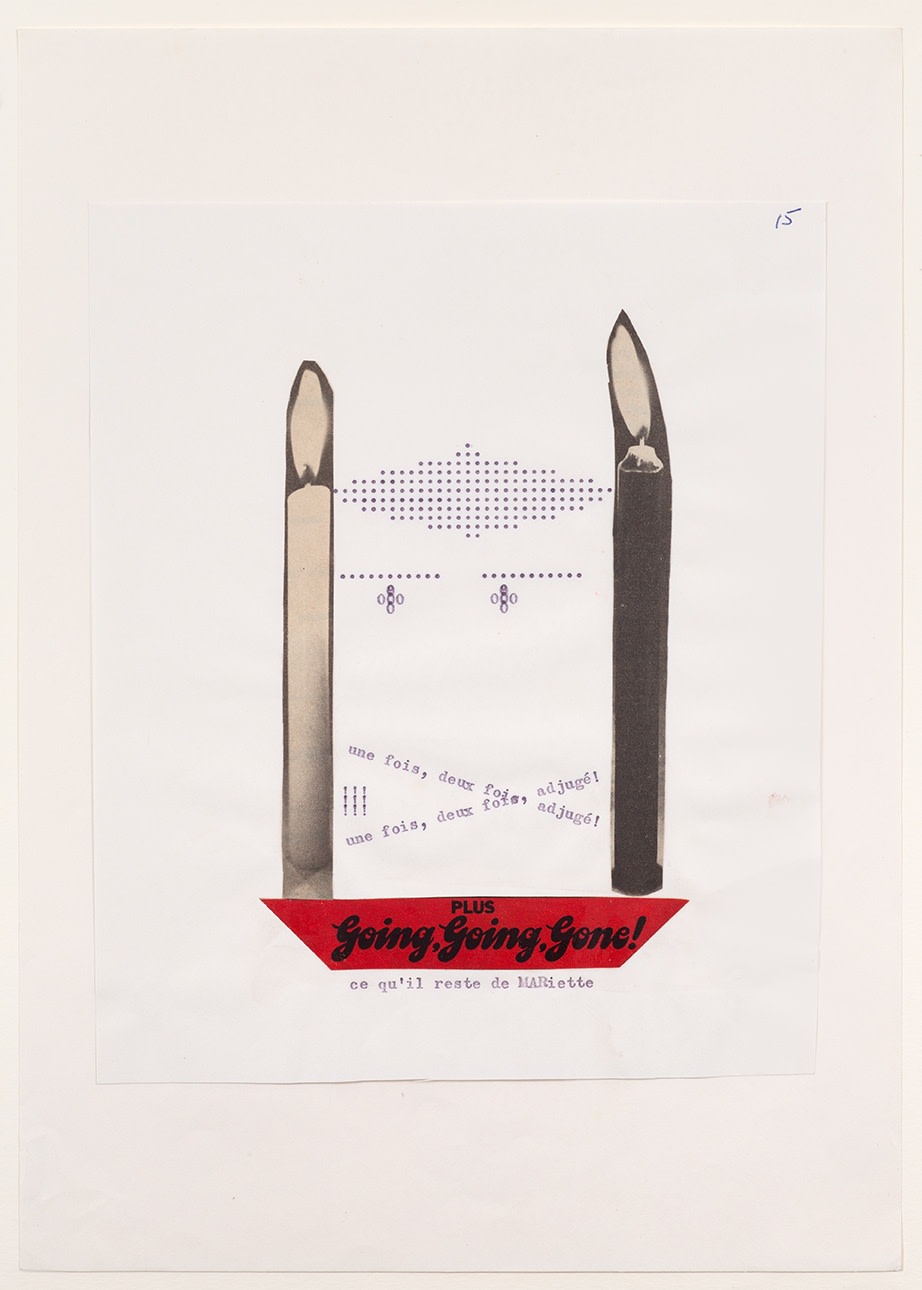 Henri CHOPIN, Going, Going, Gone!, 1972