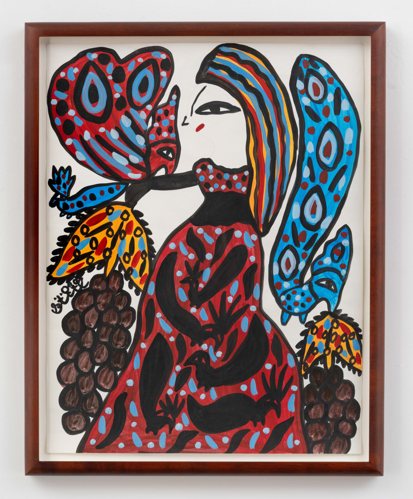 BAYA, Woman with Birds, 1997