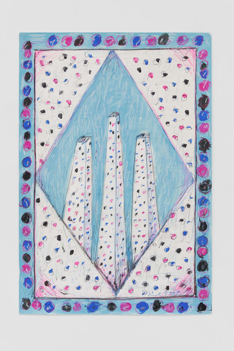 Renate BERTLMANN, Trilogische Türme… [Trilogical Towers…], 1990