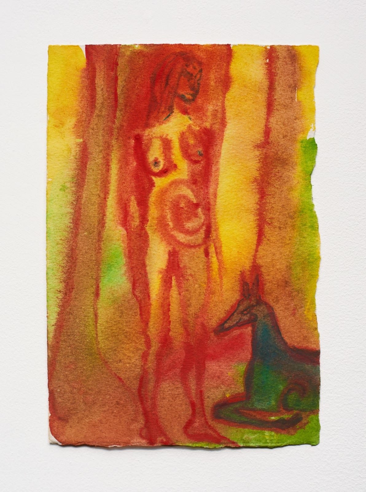 Jennifer BINNIE, Girl in The Woods with an Animal, 2022