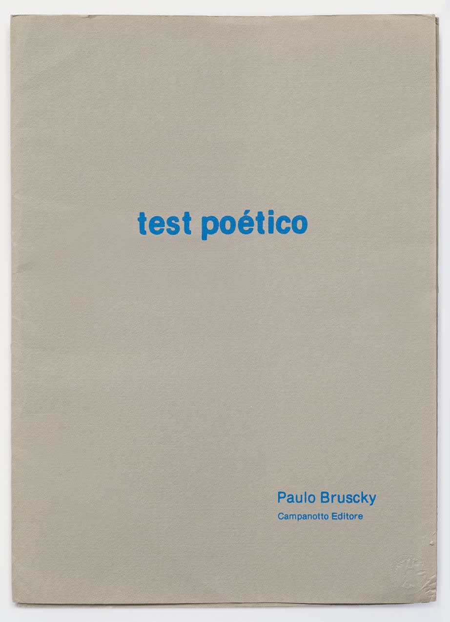 Paulo BRUSCKY, Test Poètico, 1991