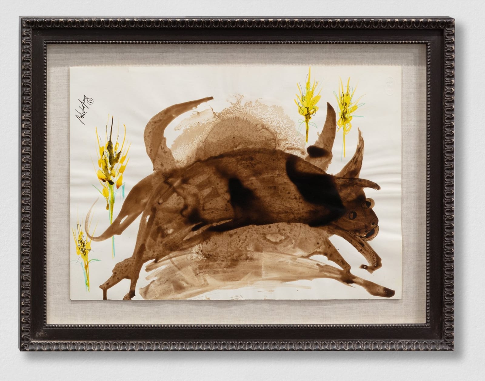 Bertina LOPES, Toro con spighe di grano [Bull with Ears of Corn], 1969