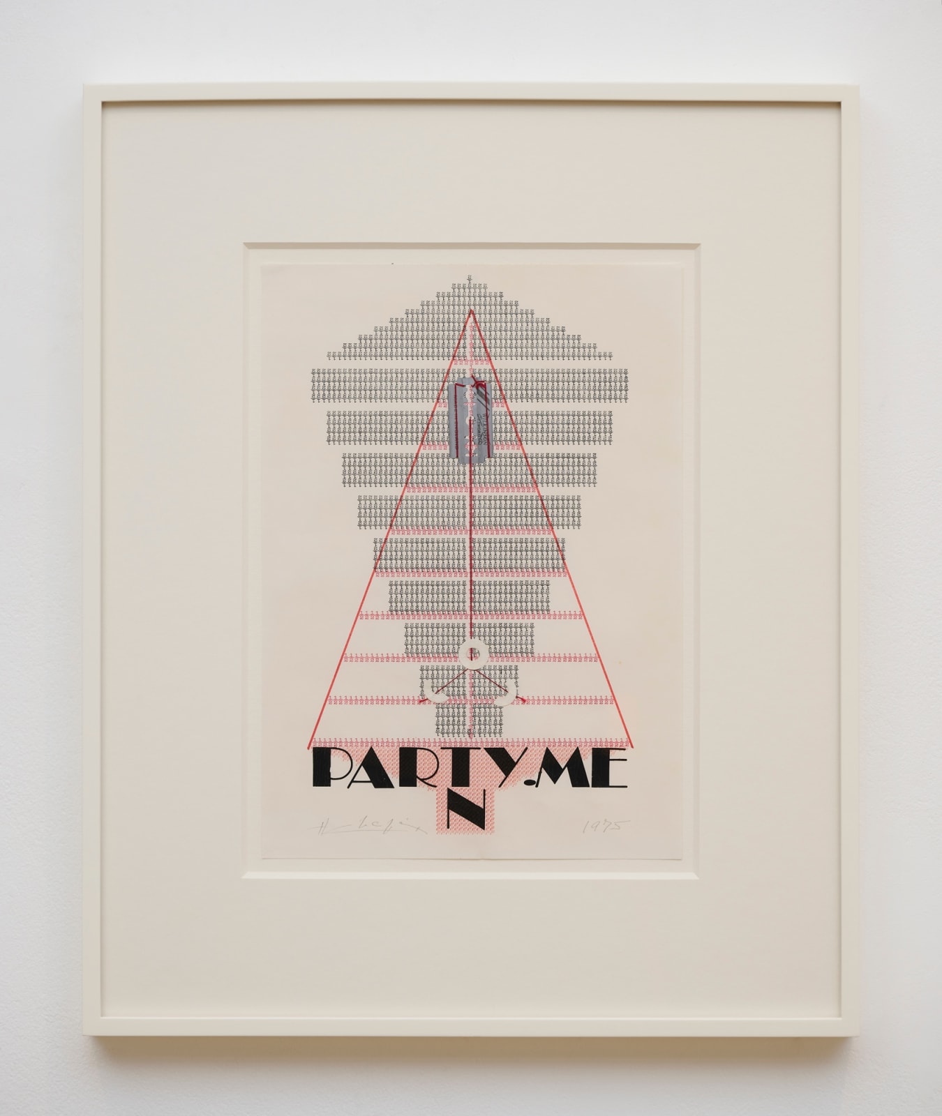 Henri CHOPIN, Party. Men, 1975