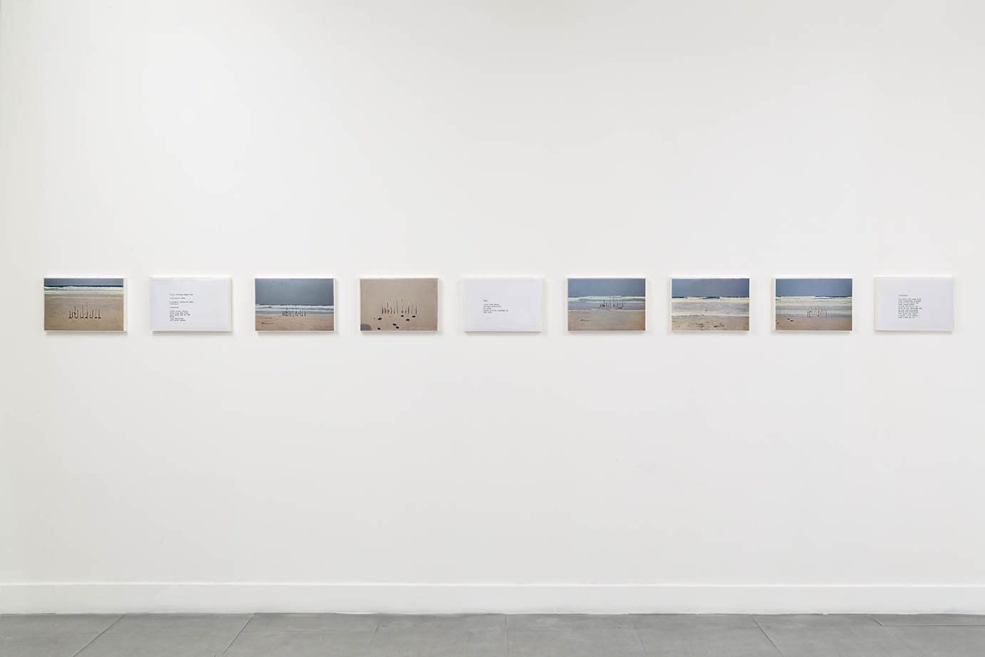 Marie YATES, Field Working Paper 7. - 26th April 1972 - Porthmeor Beach, St.Ives, Cornwall, 1972