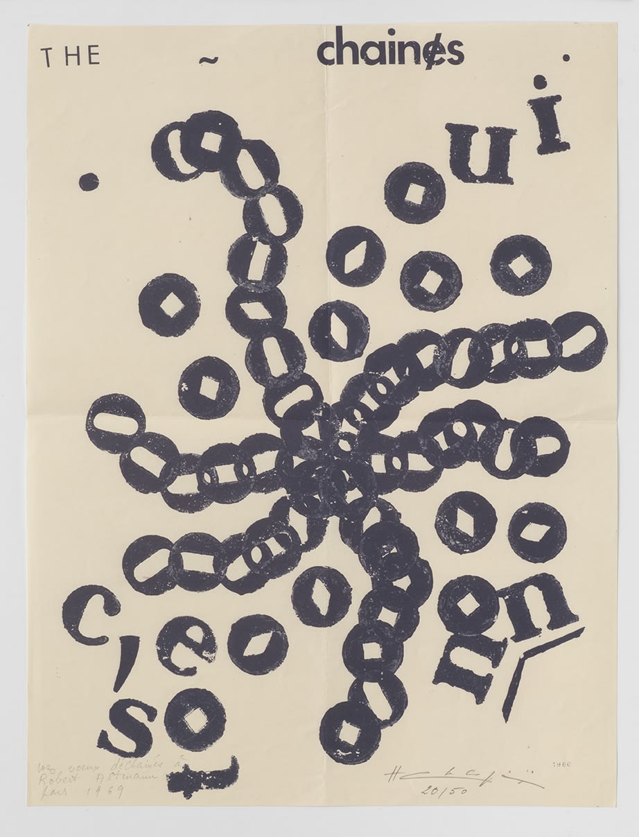 Henri CHOPIN, The Chaines, 1969