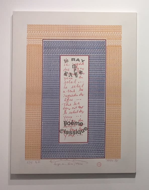 Henri CHOPIN, Poème Classique, 1984-86