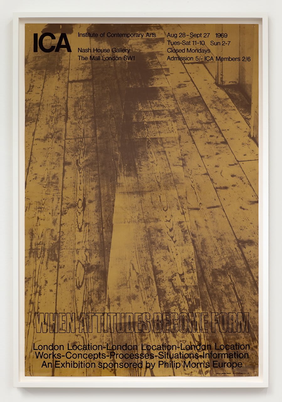 Victor BURGIN, When Attitudes Become Form, ICA, London, 1969