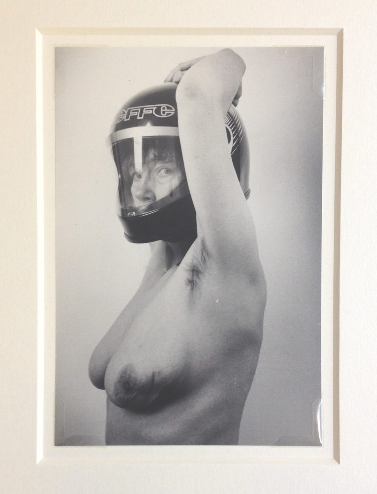 Jo SPENCE, A Picture of Health: Helmet shot, 1982