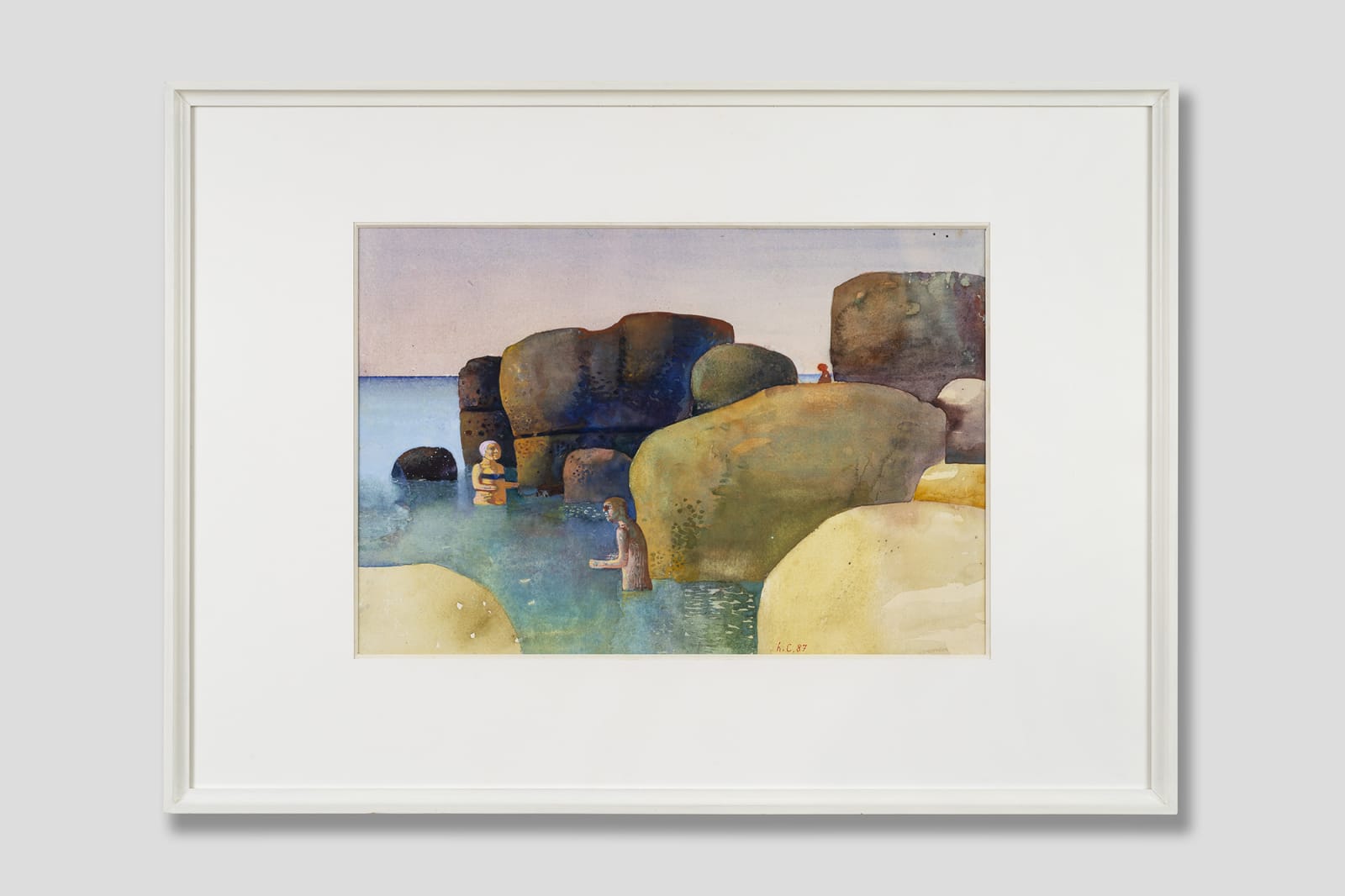 Leonardo CREMONINI, Il bagno tra gli scogli, 1987
