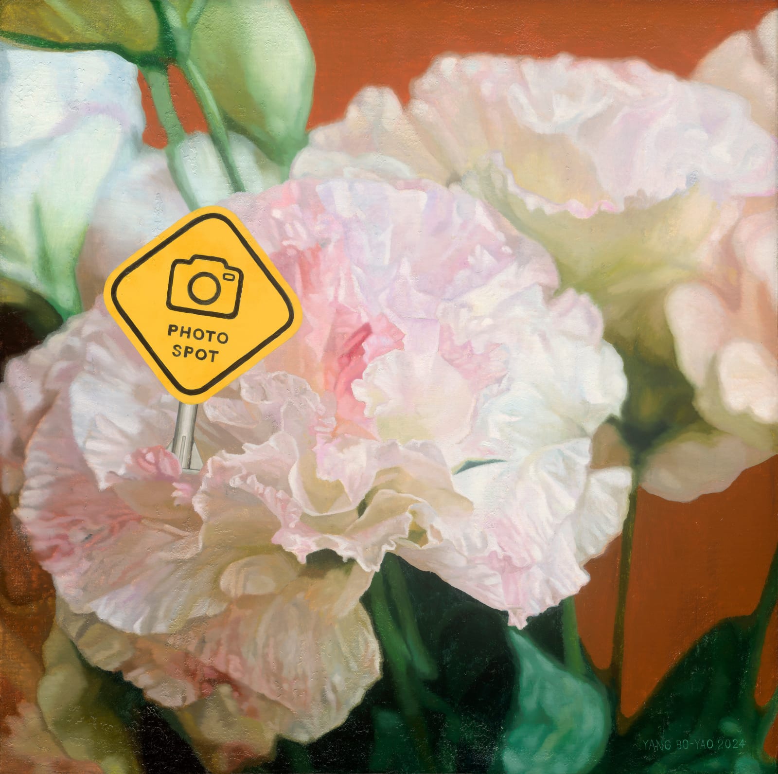 Yang Bo-Yao 楊博堯, Lisianthus 粉桔梗, 2024